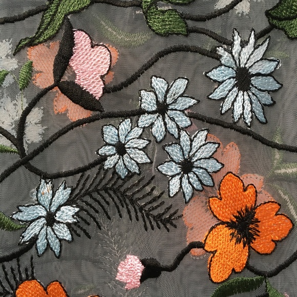 Forever 21 Embroidered Floral Mesh Cami Dress - Picture 10 of 11